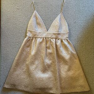 Alice + Olivia Gold Brocade Dress